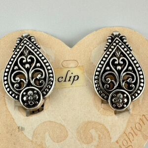 New HTF Brighton Etruscan Clip on Earrings NWT